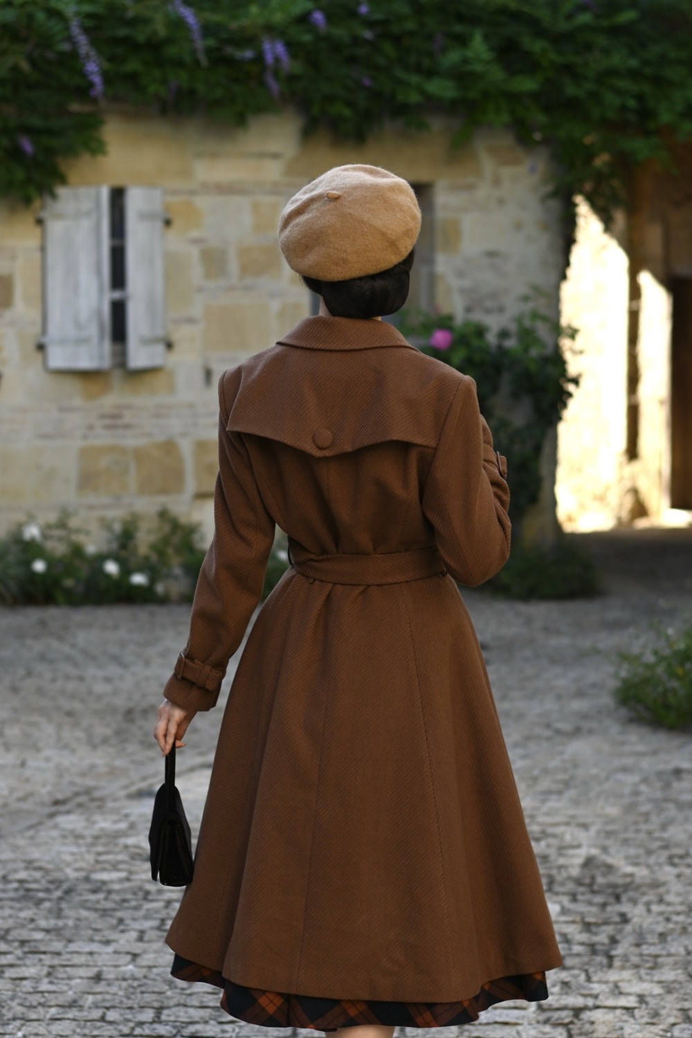 Isabella Swing Coat in Brown